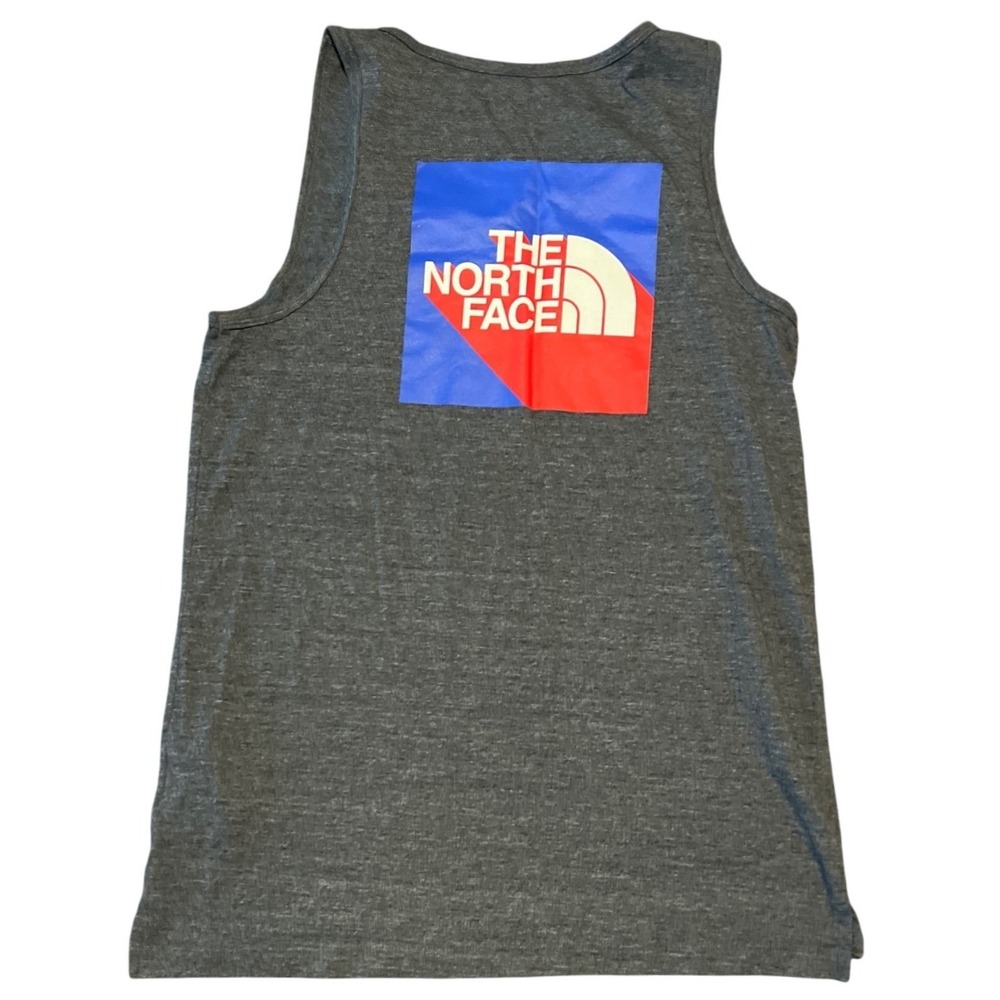 The‎ North Face Mens Tank Top Heather Grey Graphic Box Logo Small NF0A3R2G